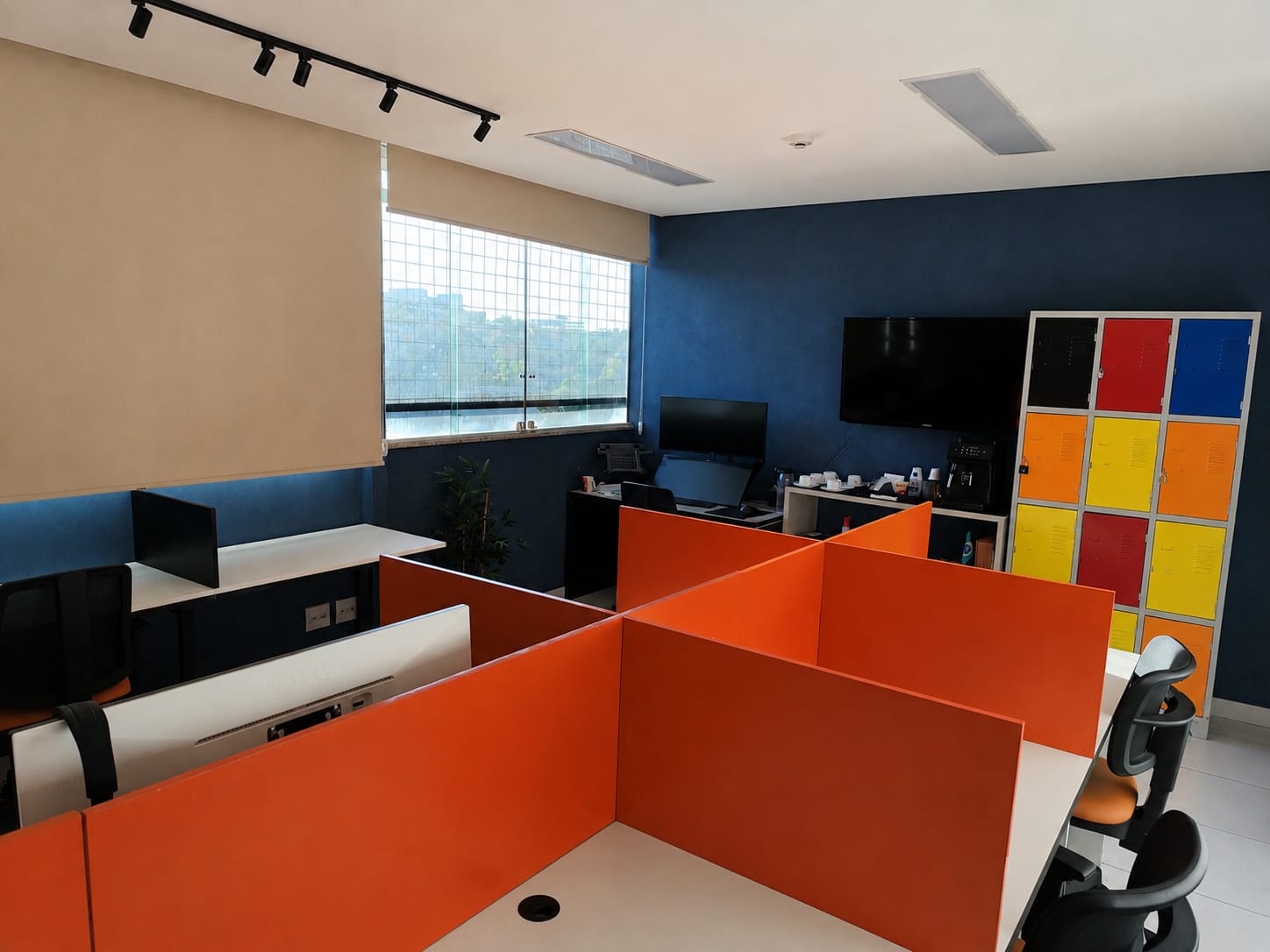 Estação de trabalho compartilhada da Future Place Coworking